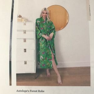 Print Fresh Kimomo Style Robe, Antelope’s Forest Patten